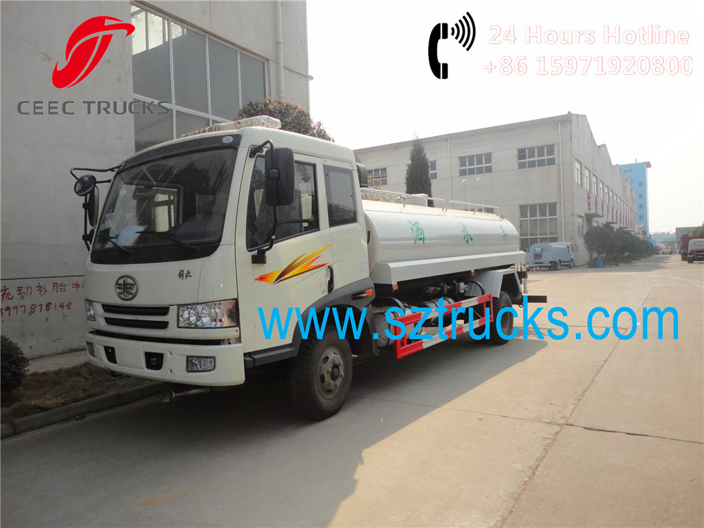 FAW 8000Liters water sprinkler tanker trucks for sale