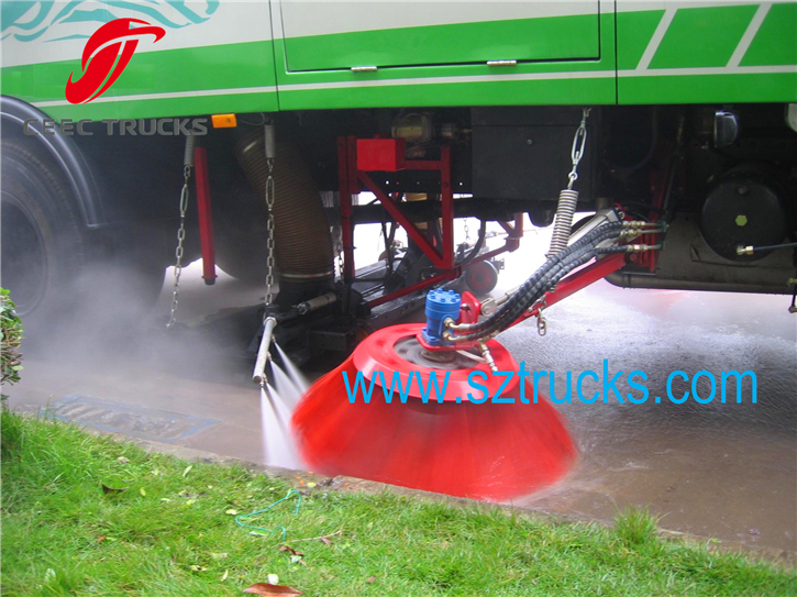 CEEC Road sweeper truck on working
