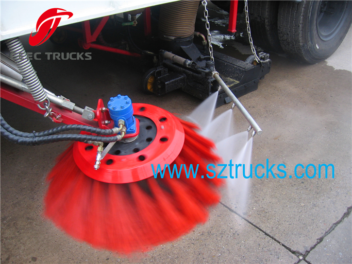 CEEC Road sweeper truck on working