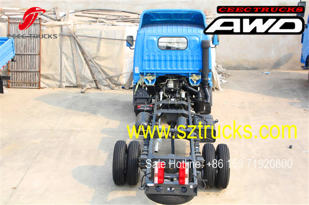 AWD DongFeng 3300mm wheelbase trucks chassis