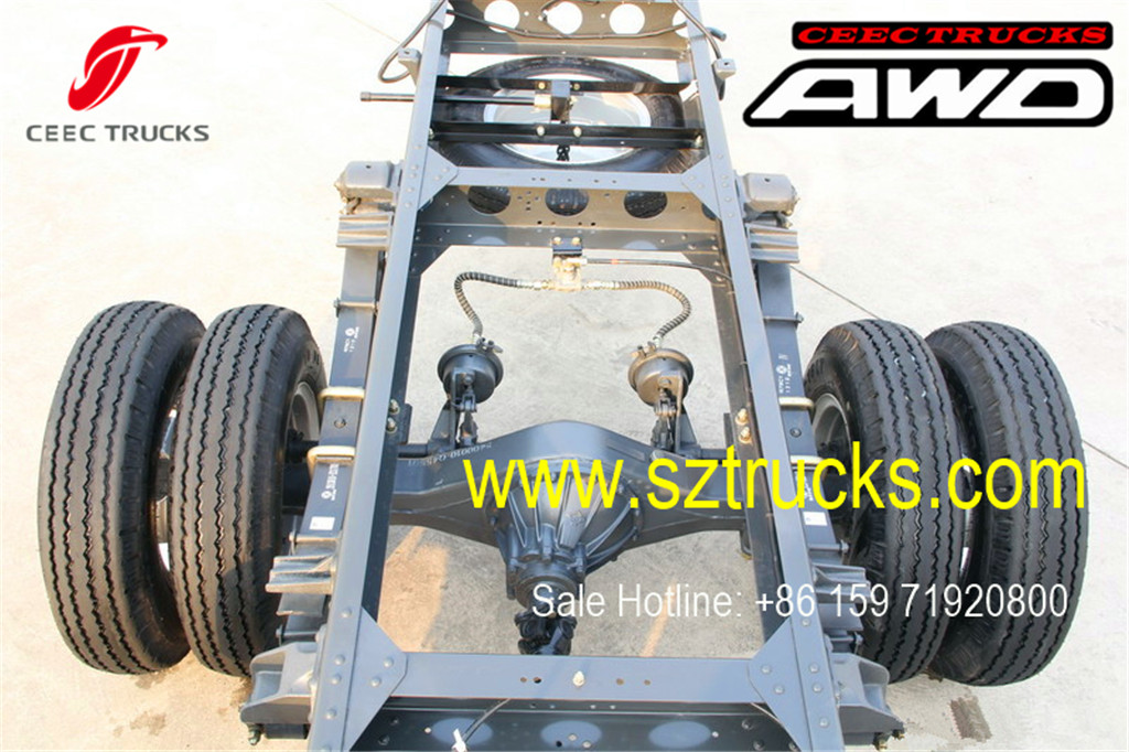 AWD DongFeng 3300mm wheelbase trucks chassis