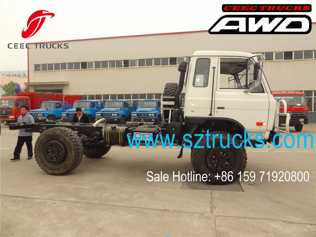 DFAC brand 4x4 all-wheel-drive trucks chassis factory directly sale DFAC brand 4x4 all-wheel-drive trucks chassis factory directly sale