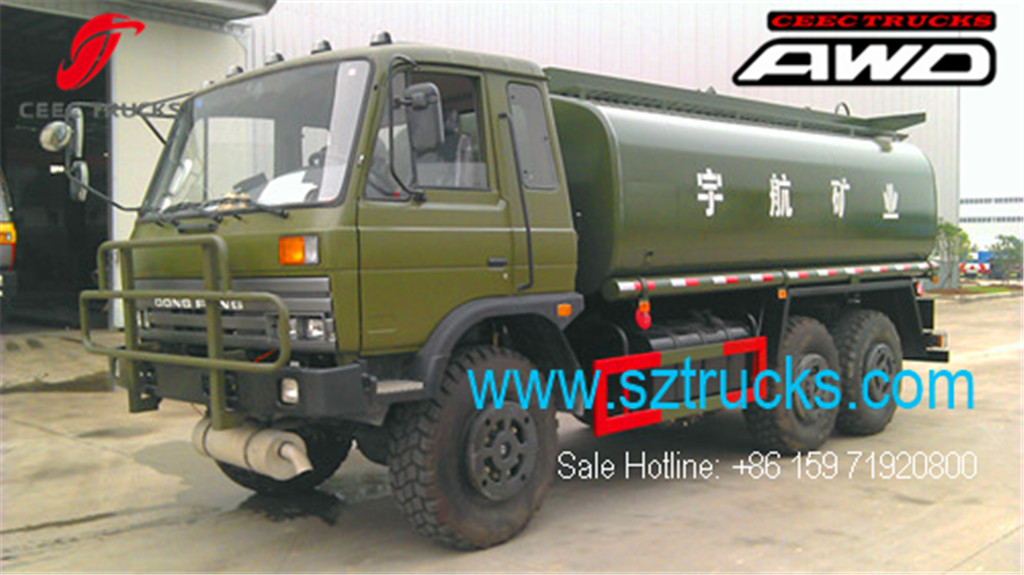 Good quality DFAC 6x6 AWD fuel tanker trucks sale