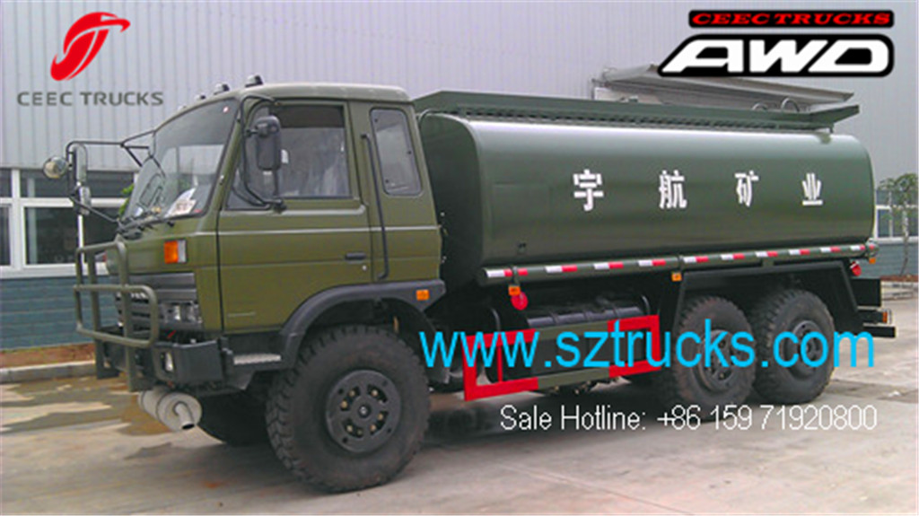Good quality DFAC 6x6 AWD fuel tanker trucks sale