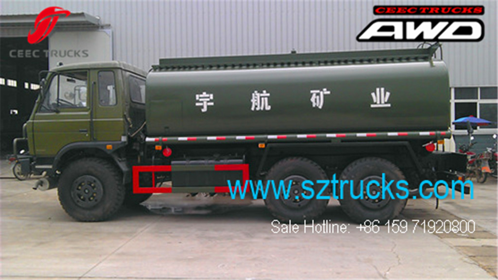 Good quality DFAC 6x6 AWD fuel tanker trucks sale