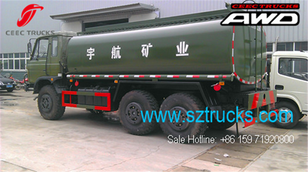 Good quality DFAC 6x6 AWD fuel tanker trucks sale