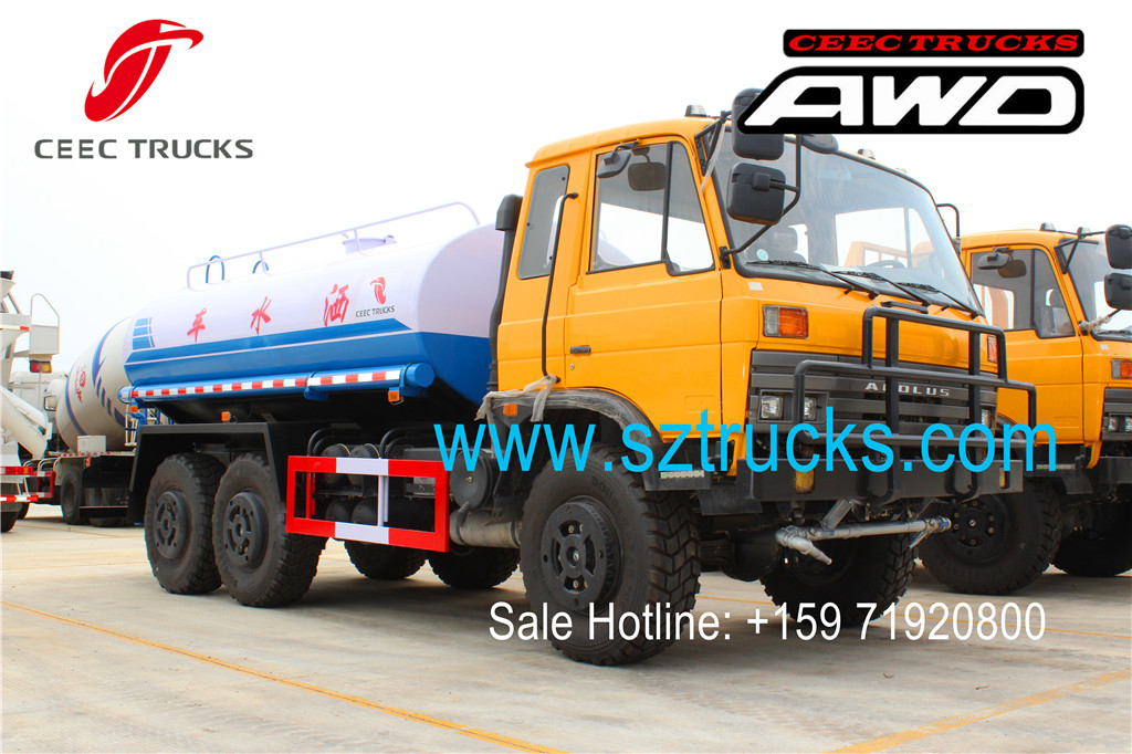 DONGFENG 6x6 water tanker trucks export to Ecuador