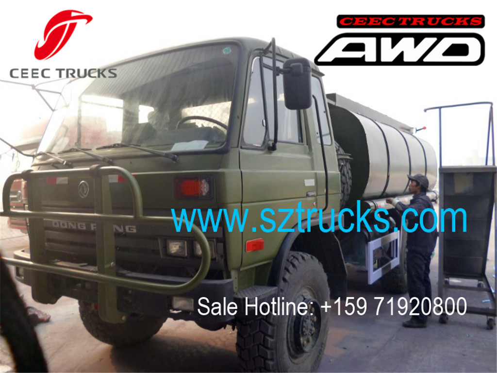 DONGFENG 6x6 water tanker trucks for government project