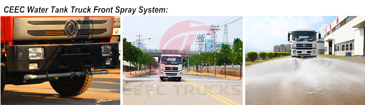 Front spraying system