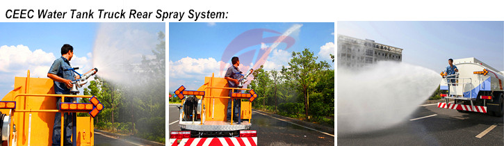 Rear sprinkler system