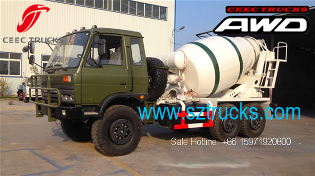 DFAC 6x6 AWD concrete mixer trucks hot sale