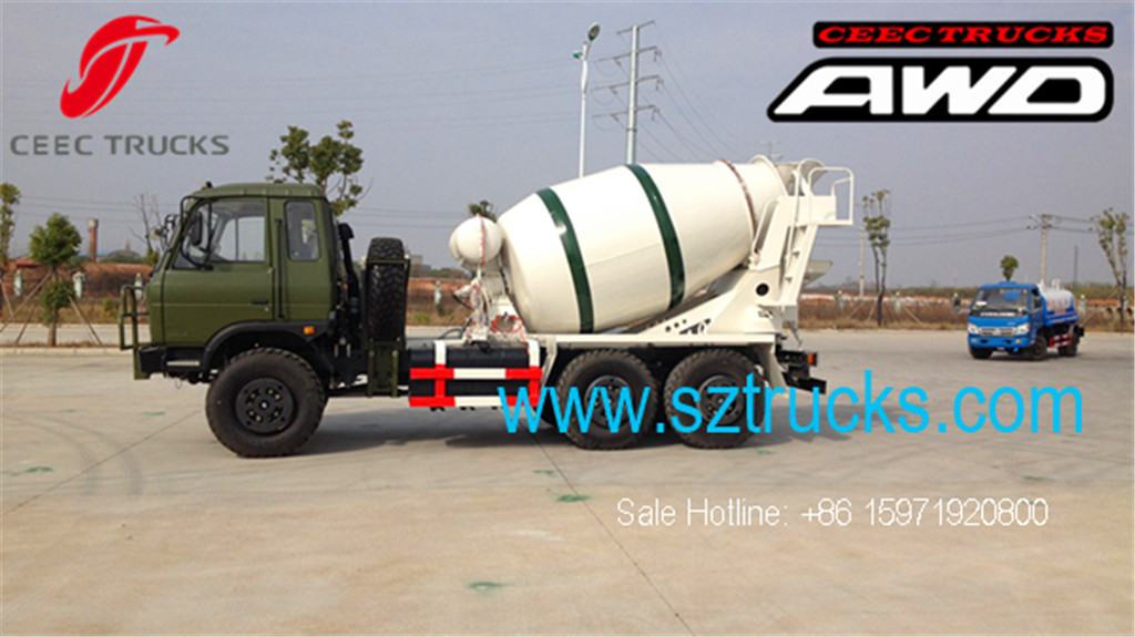 DFAC 6x6 AWD concrete mixer trucks hot sale