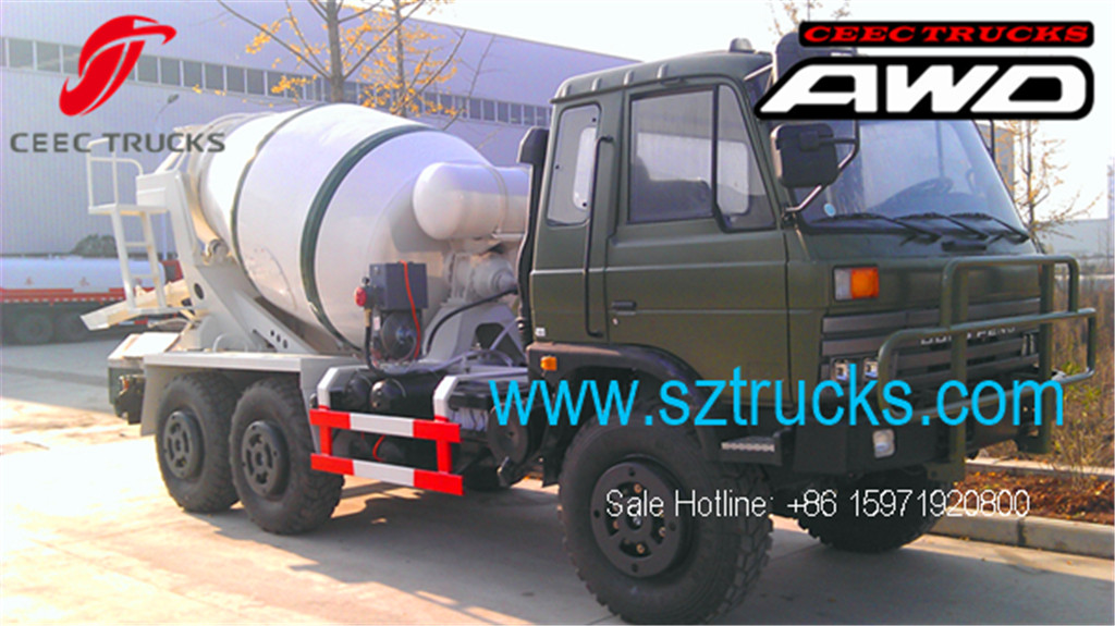 DFAC 6x6 AWD concrete mixer trucks hot sale