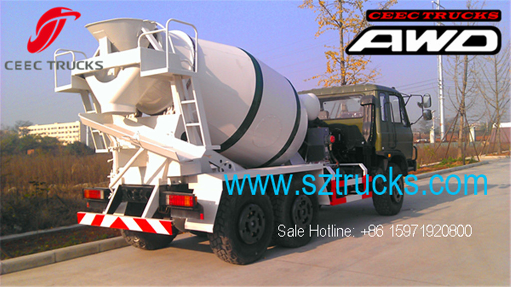 DFAC 6x6 AWD concrete mixer trucks hot sale