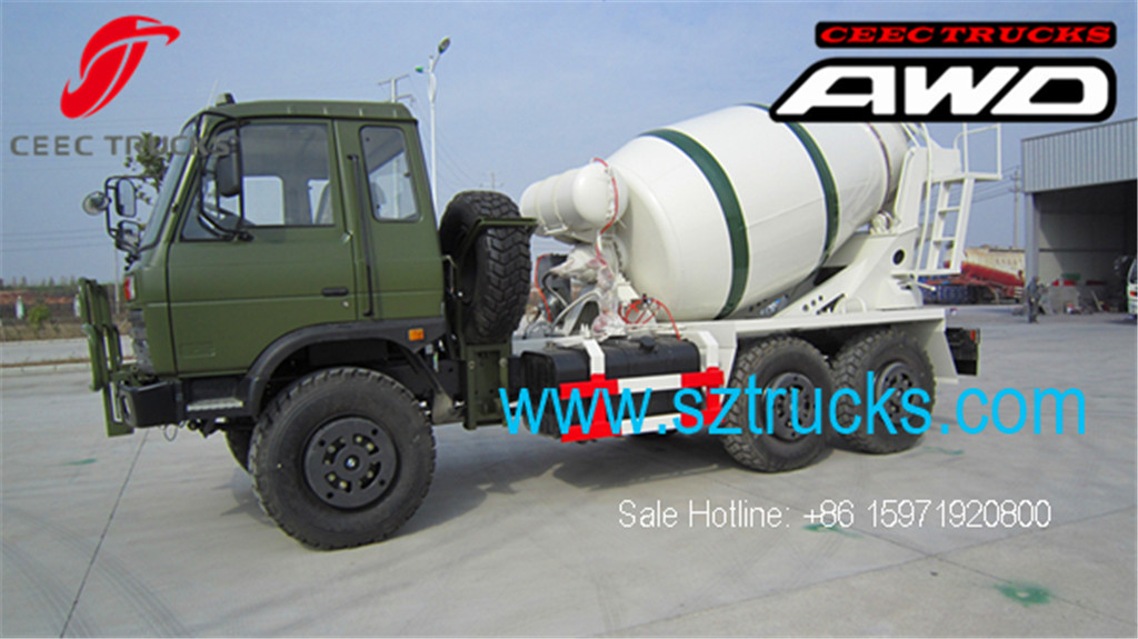 DFAC 6x6 AWD concrete mixer trucks hot sale