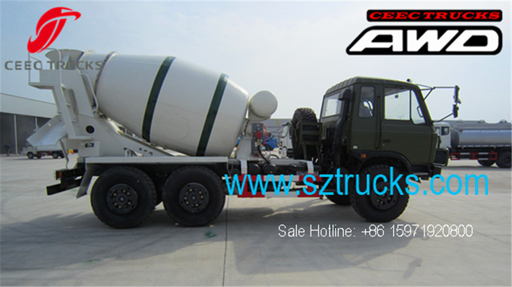 DFAC 6x6 AWD concrete mixer trucks hot sale