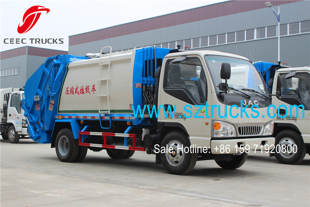 JAC 4CBM refuse compression trucks for sale