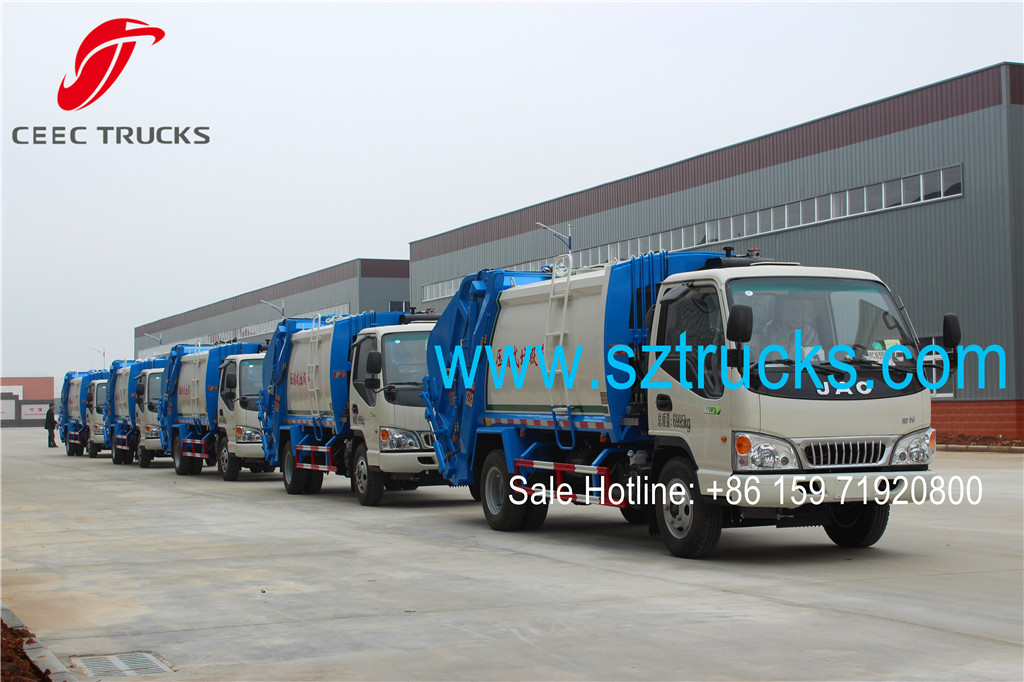 JAC 4CBM refuse compression trucks for sale