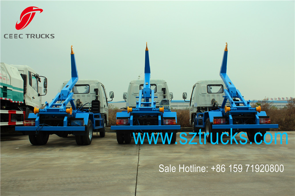 FOTON mini 4tons skip refuse tanker trucks for sale