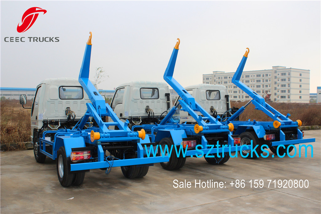 FOTON mini 4tons skip refuse tanker trucks for sale