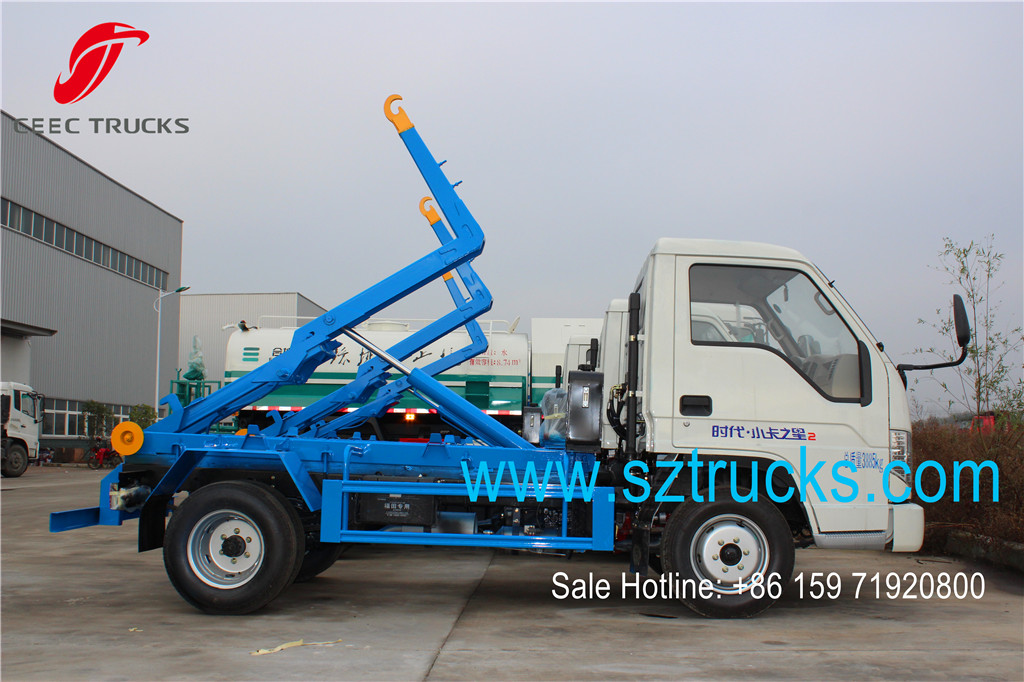 FOTON mini 4tons skip refuse tanker trucks for sale