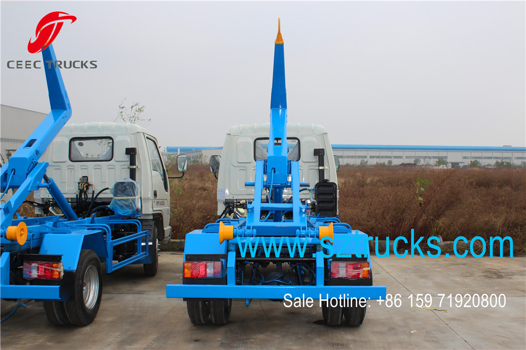 FOTON mini 4tons skip refuse tanker trucks for sale