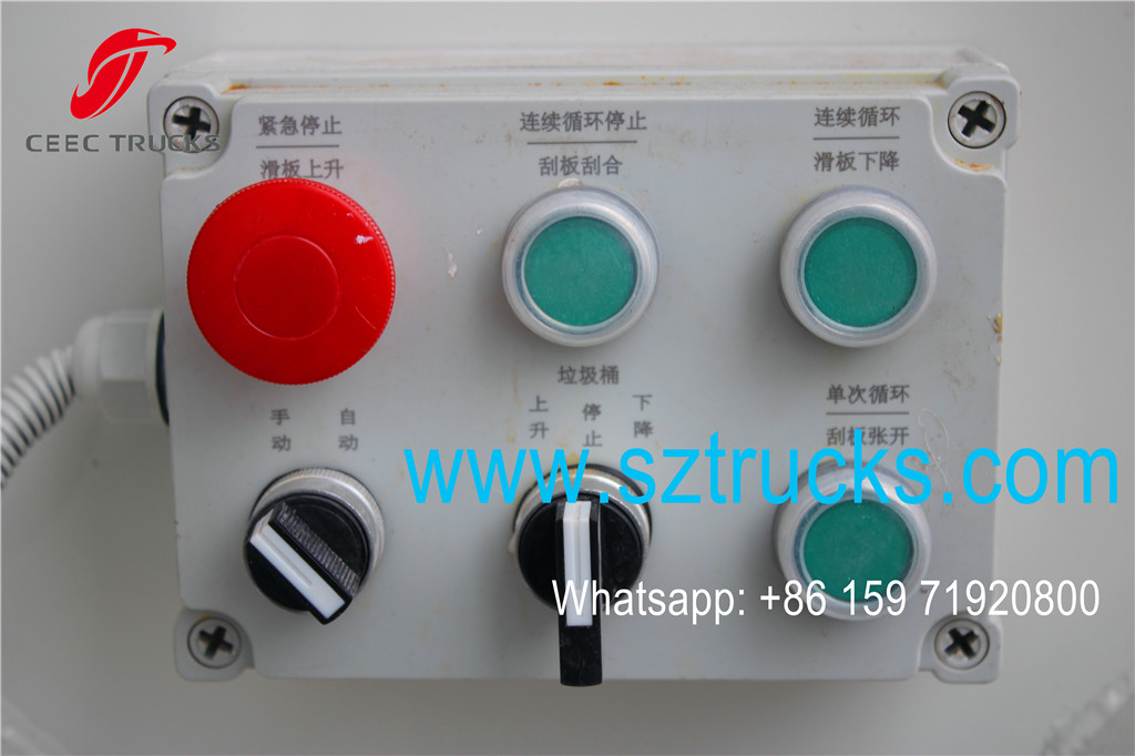 CEEC garbage compactor trucks rear control box