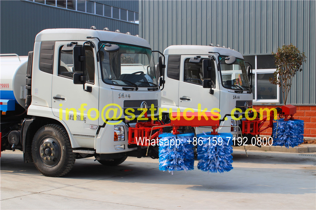 DongFeng Tianjin 10CBM guardrail washing truck for sale