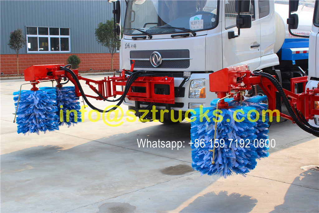 2016 design 10CBM guardrail washing truck Washing System
