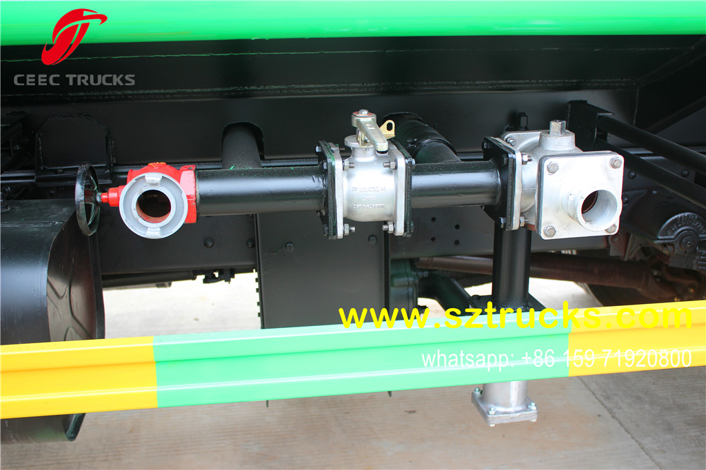 10CBM green painting water tanker truck for Ecuador