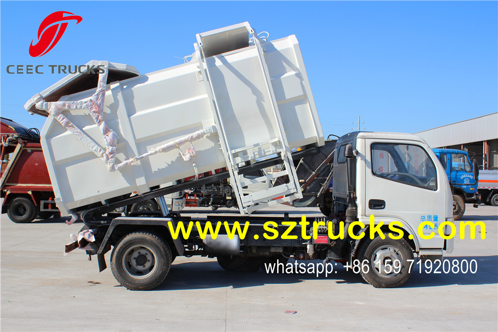 4000liters Side Loading Garbage Truck