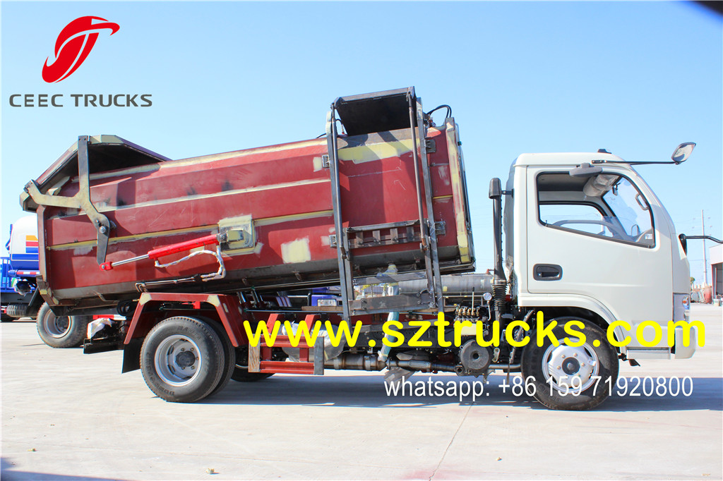 4000liters Side Loading Garbage Truck