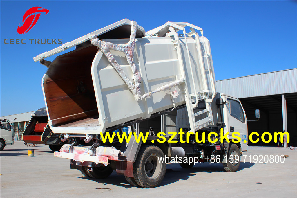 4000liters Side Loading Garbage Truck