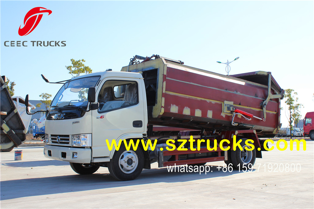 4000liters Side Loading Garbage Truck