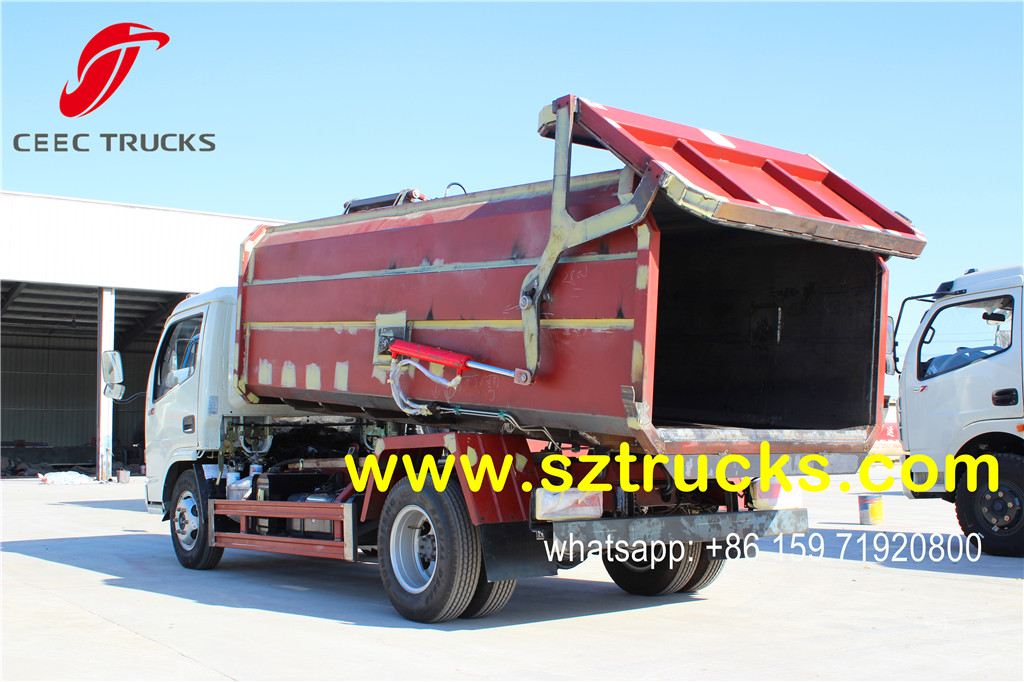 4000liters Side Loading Garbage Truck