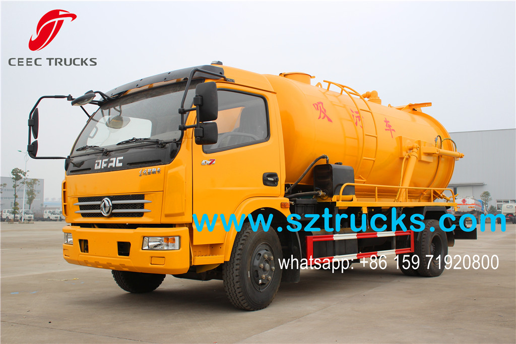 6000liter vacuum sewage suction tanker truck