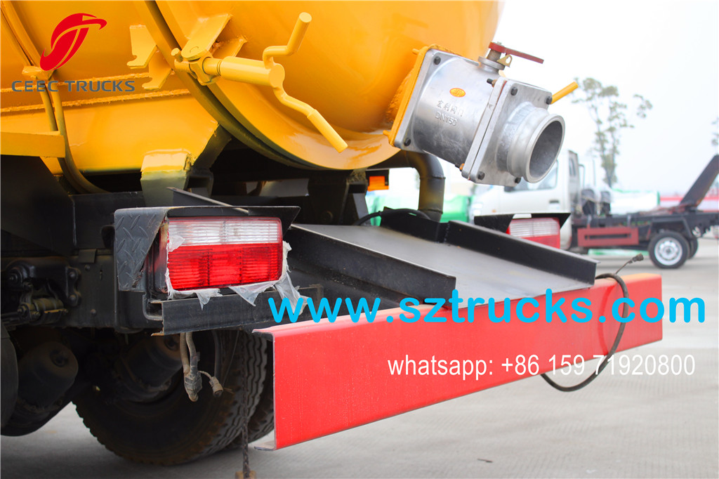 6CBM Cesspit Emptier rear discharging system