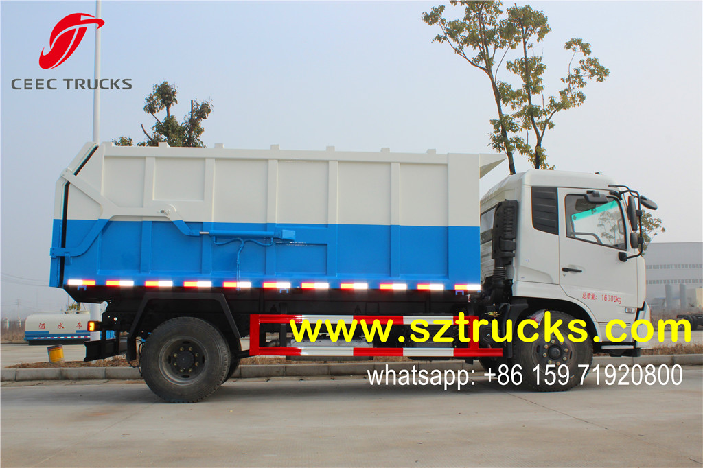DFAC 14000liters docking garbage truck