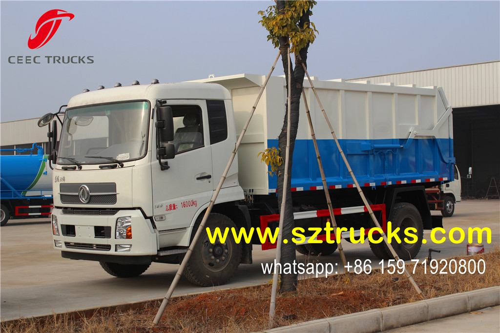 DFAC 14000liters docking garbage truck