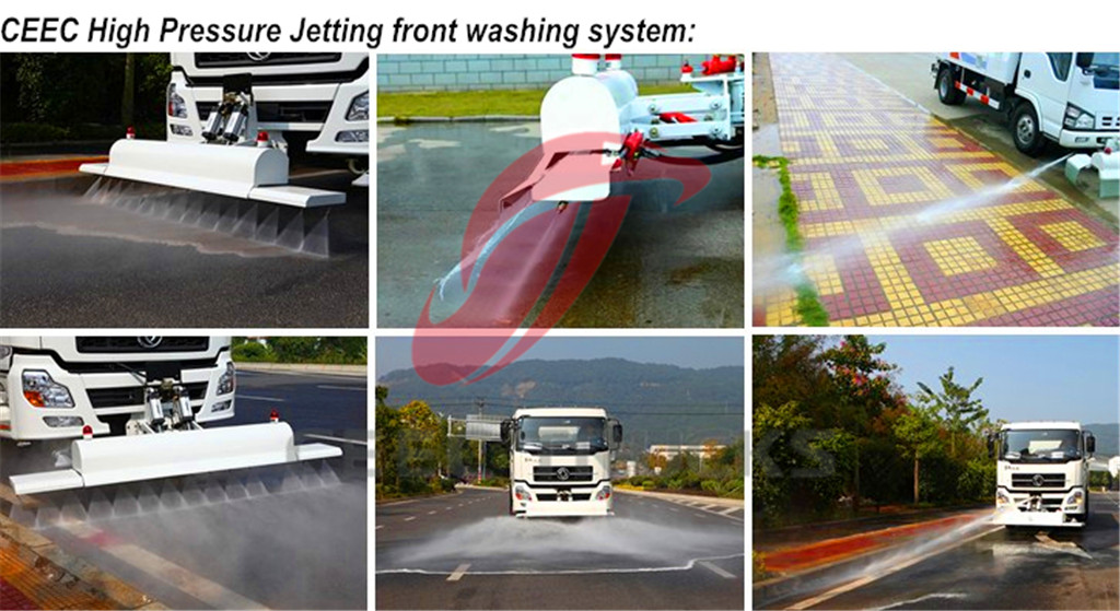High Pressure Jetting Truck Front washing
