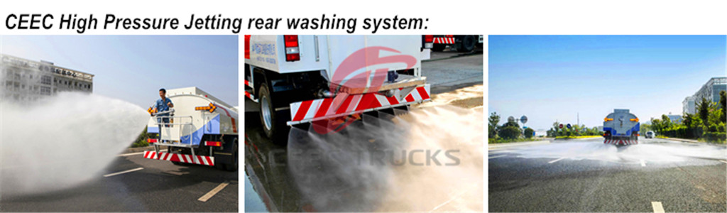 High Pressure Jetting Truck Rear Washing Truck