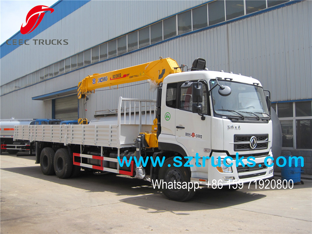 XCMG 12Tons mounted crane cargo truck