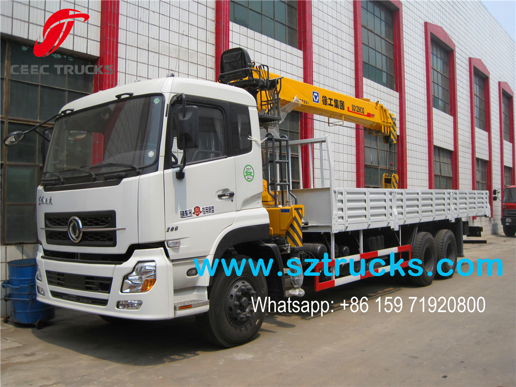XCMG 12Tons mounted crane cargo truck