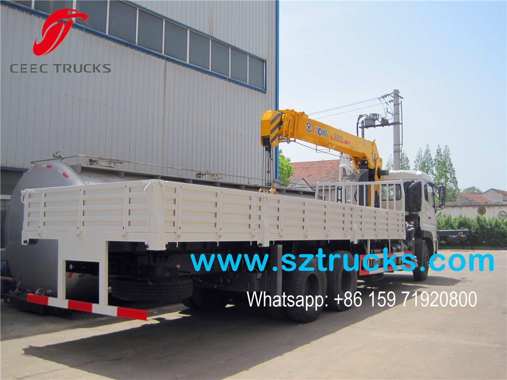 XCMG 12Tons mounted crane cargo truck
