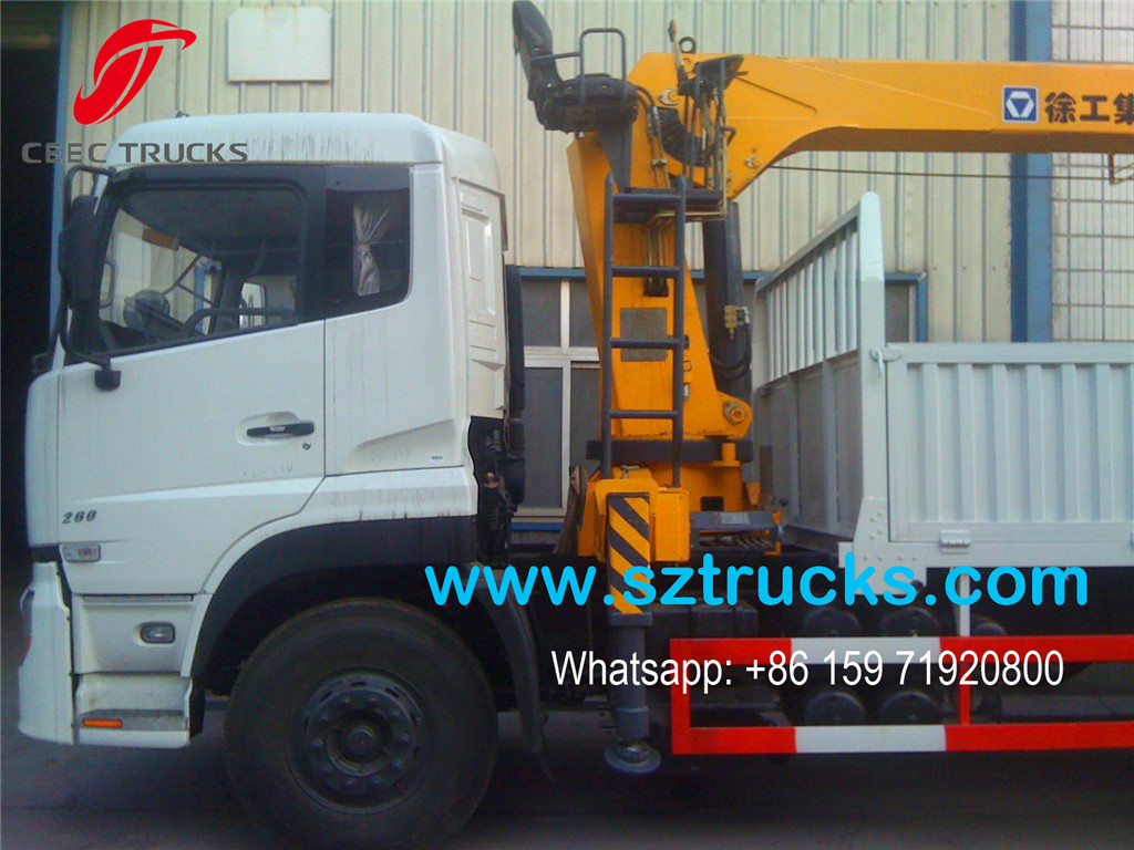 XCMG 12Tons mounted crane cargo truck