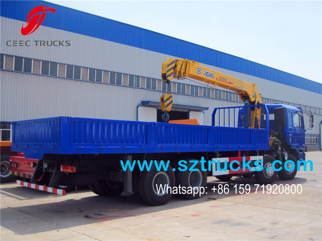 SHACMAN XCMG 8Tons mounted crane cargo truck