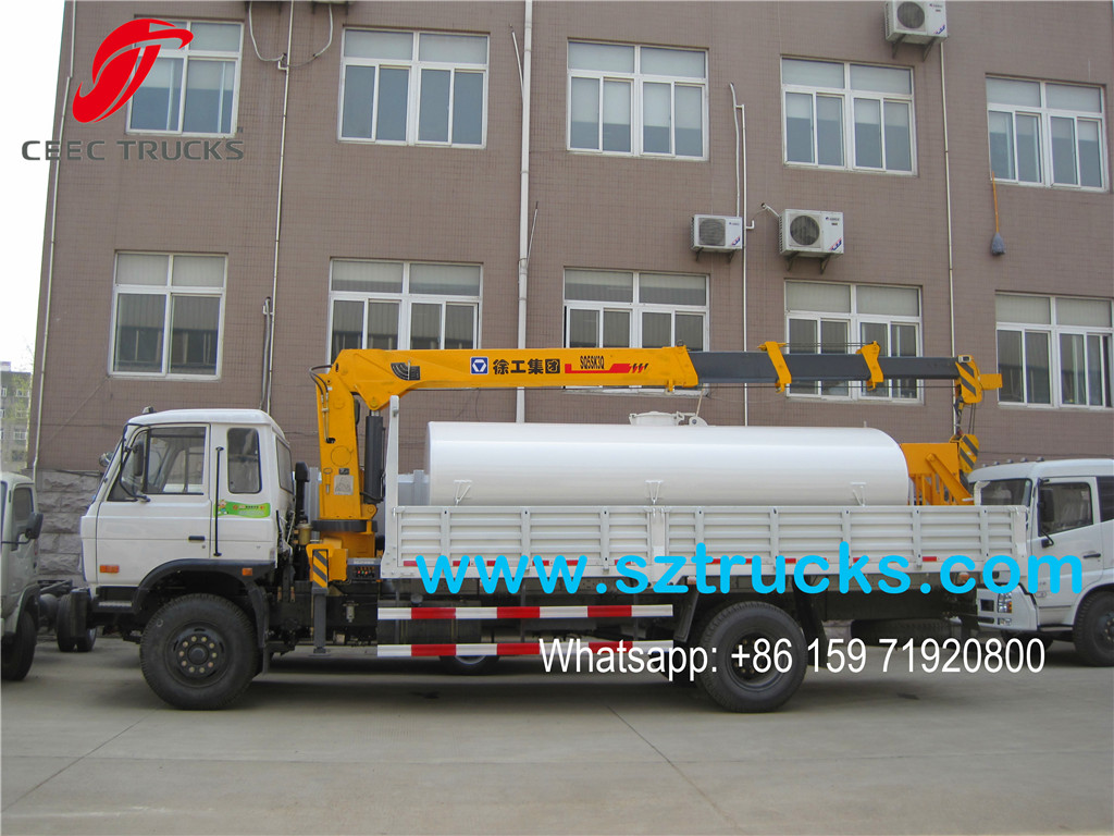 DFAC XCMG 5Tons mounted crane cargo truck