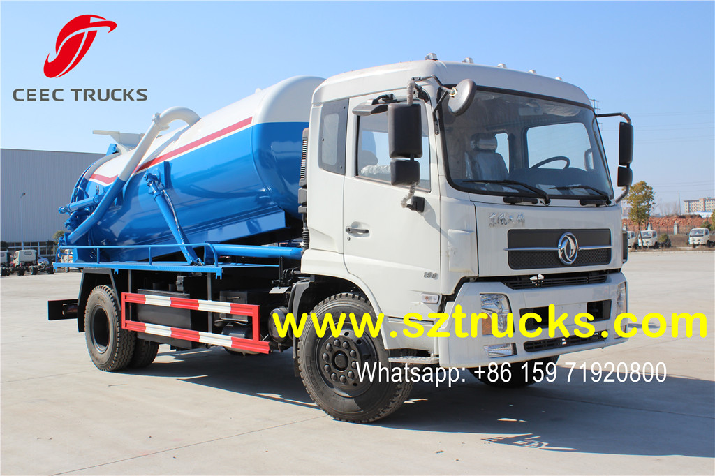 DFAC brand 8CBM vacuum sewage suction tanker truck
