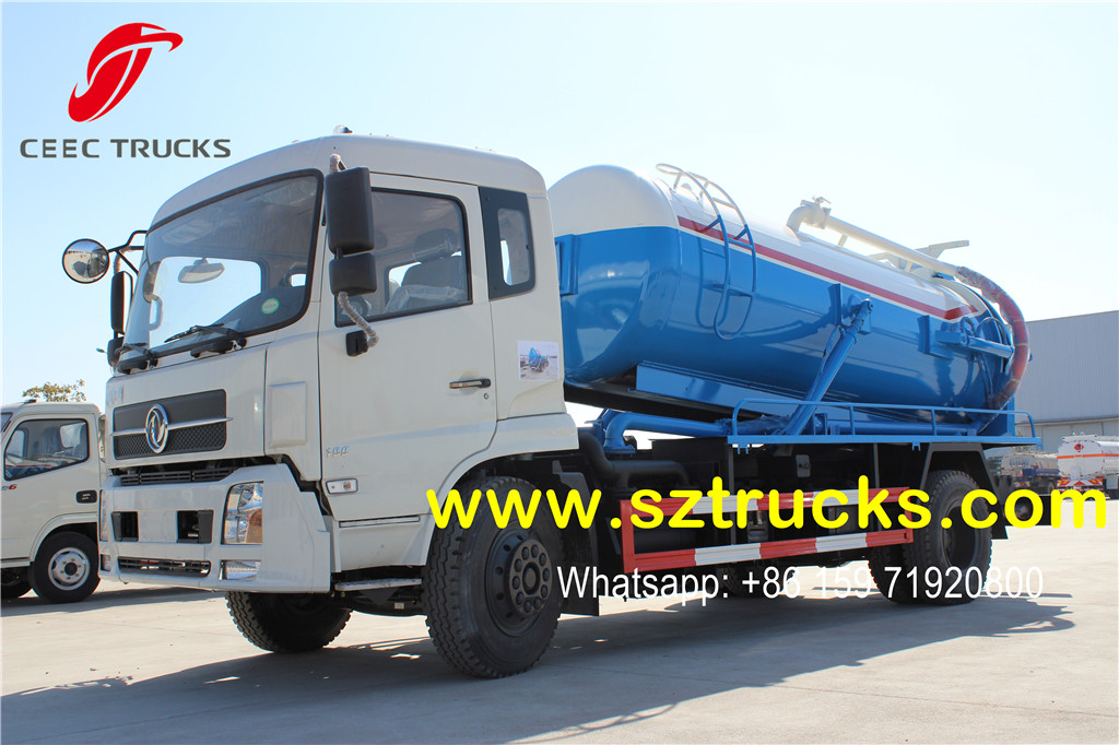 DFAC brand 8CBM vacuum sewage suction tanker truck