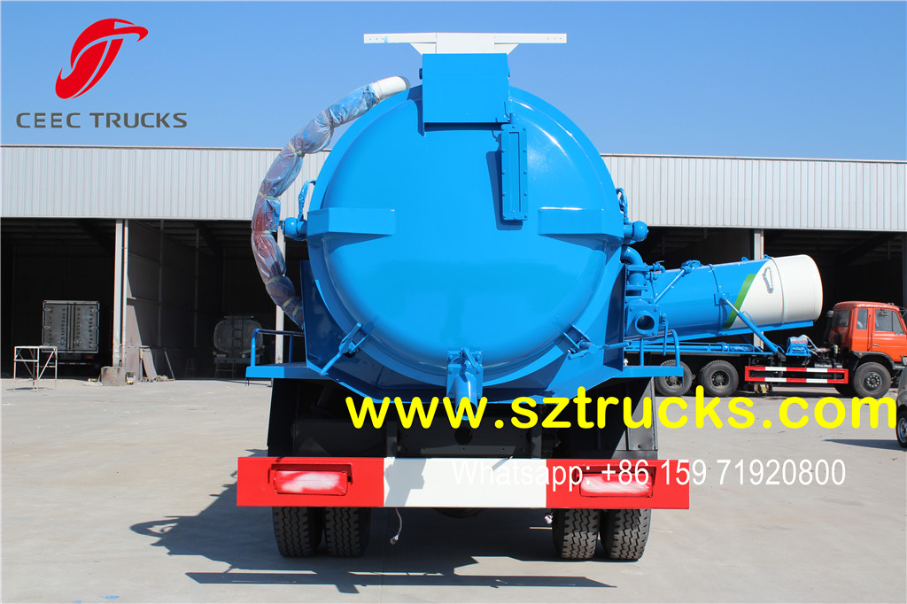 DFAC brand 8CBM vacuum sewage suction tanker truck